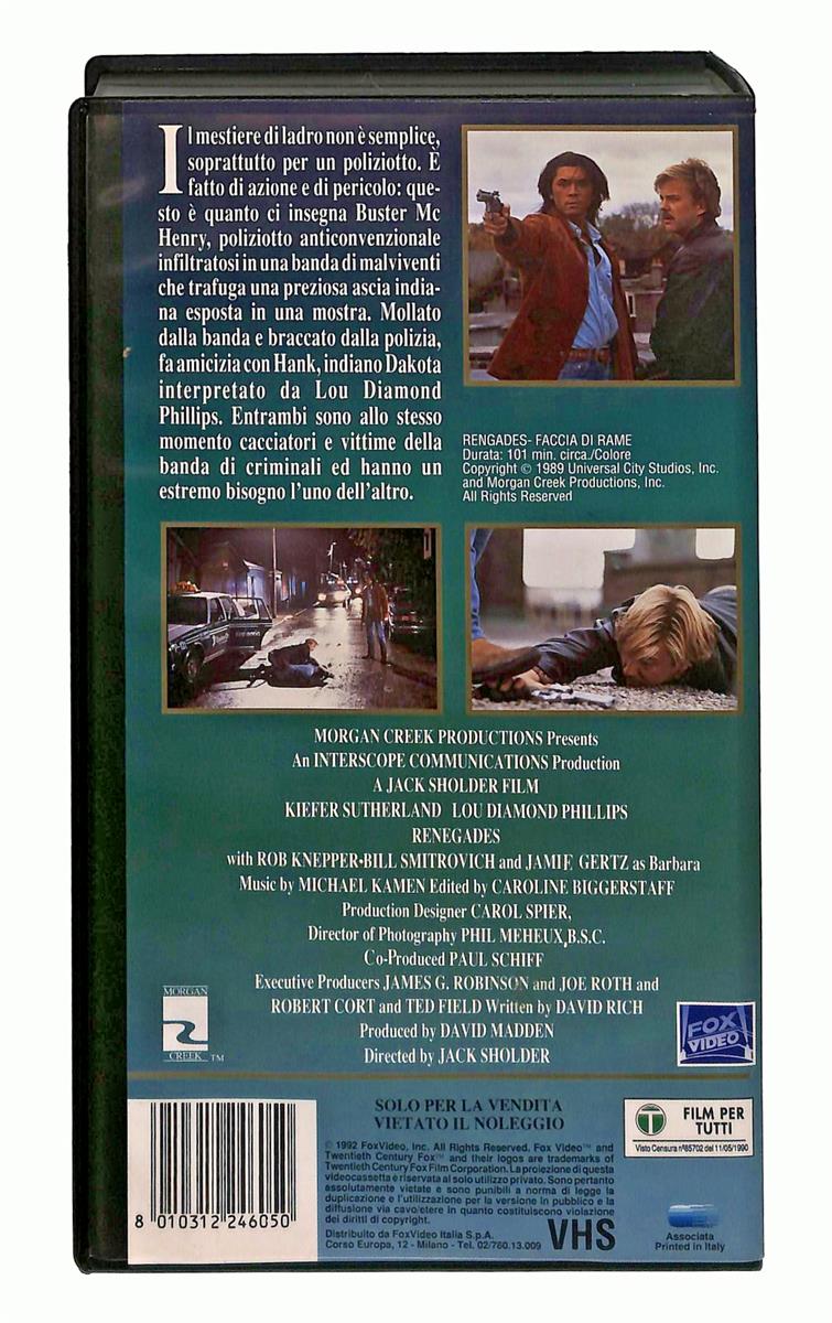EBOND Renegades Faccia Di Rame Fox VHS VH004727
