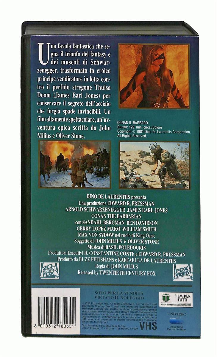 EBOND Conan Il Barbaro Silver & Gold Fox VHS VH003919