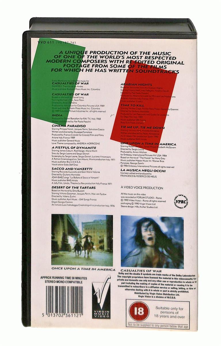 EBOND Ennio Morricone La Musica Negli Occhi VHS VH003782