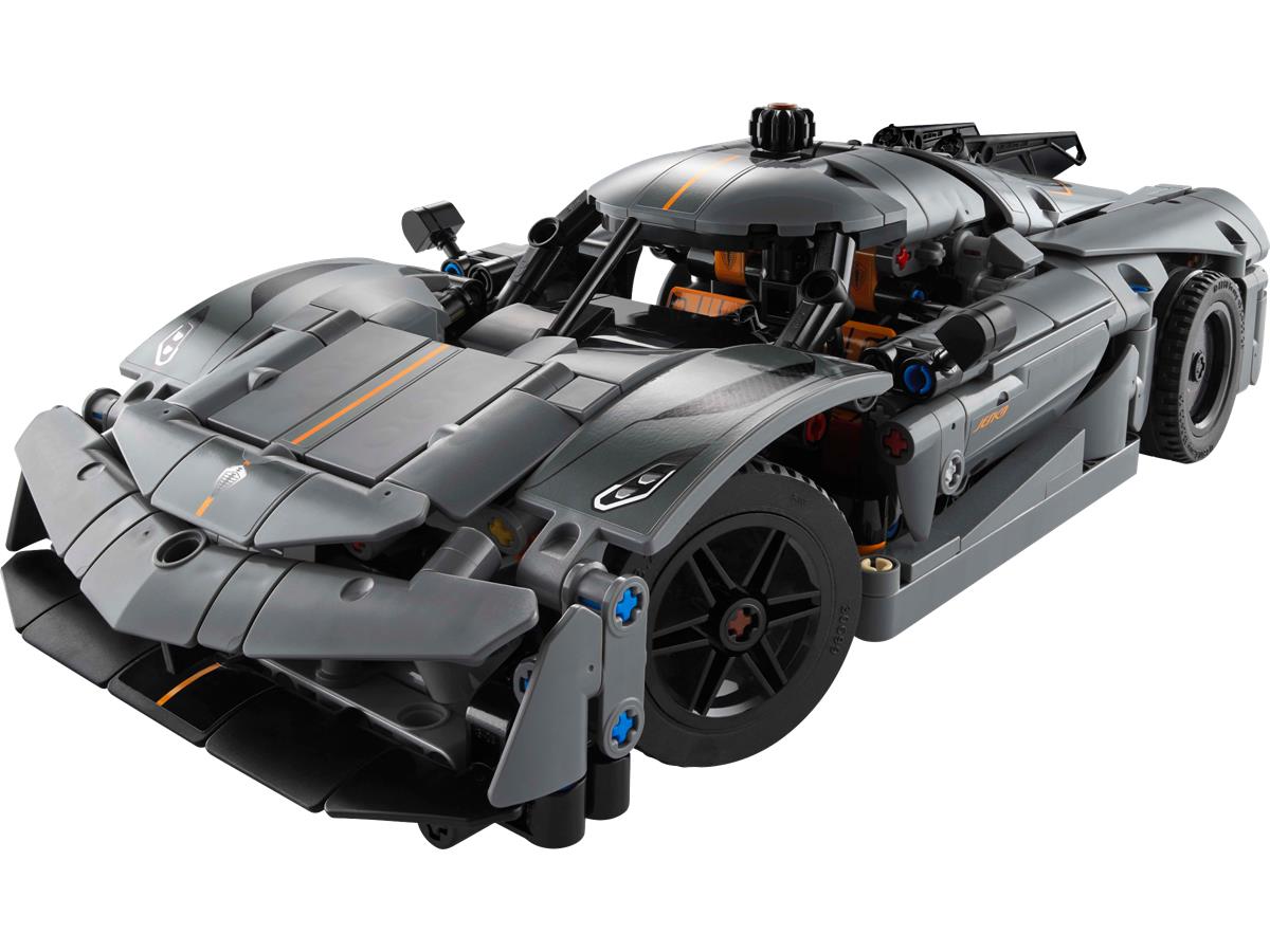 LEGO 42173 Hypercar Koenigsegg Jesko Absolut grigia