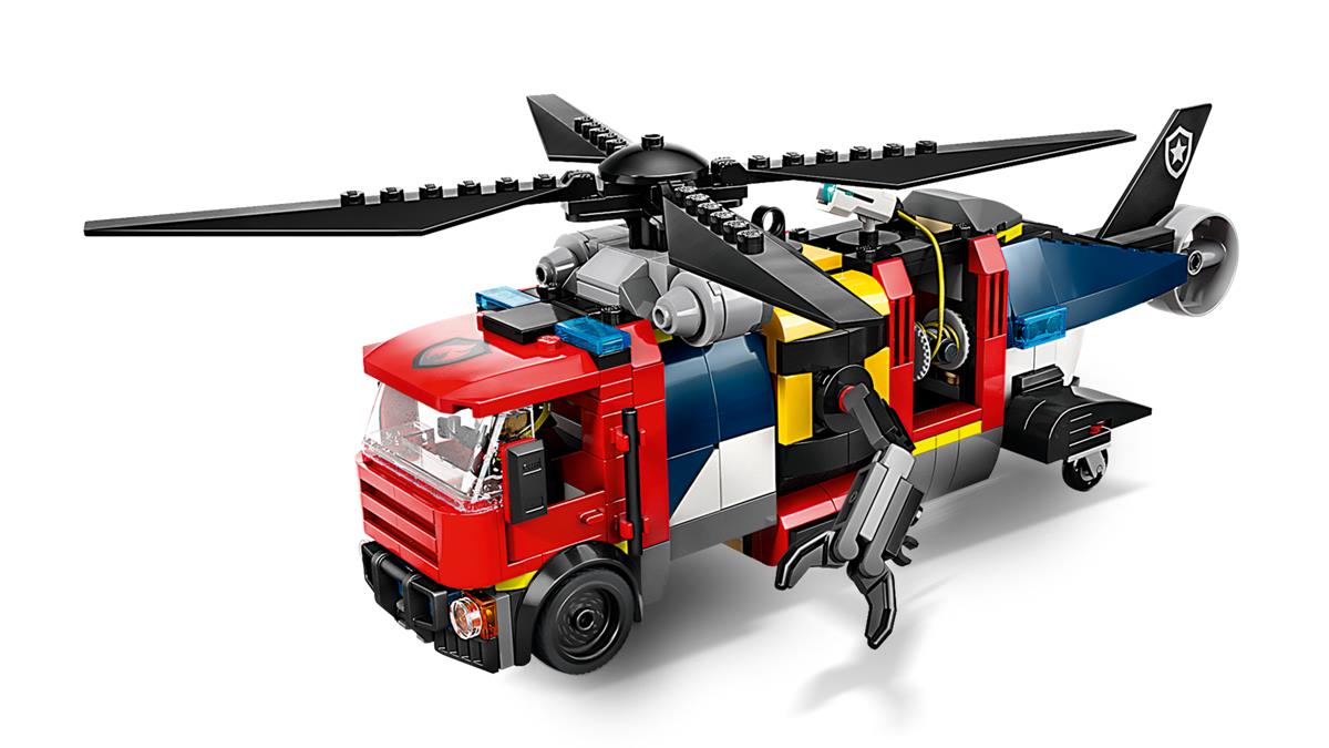 LEGO 60462 Elicottero, autopompa e sottomarino