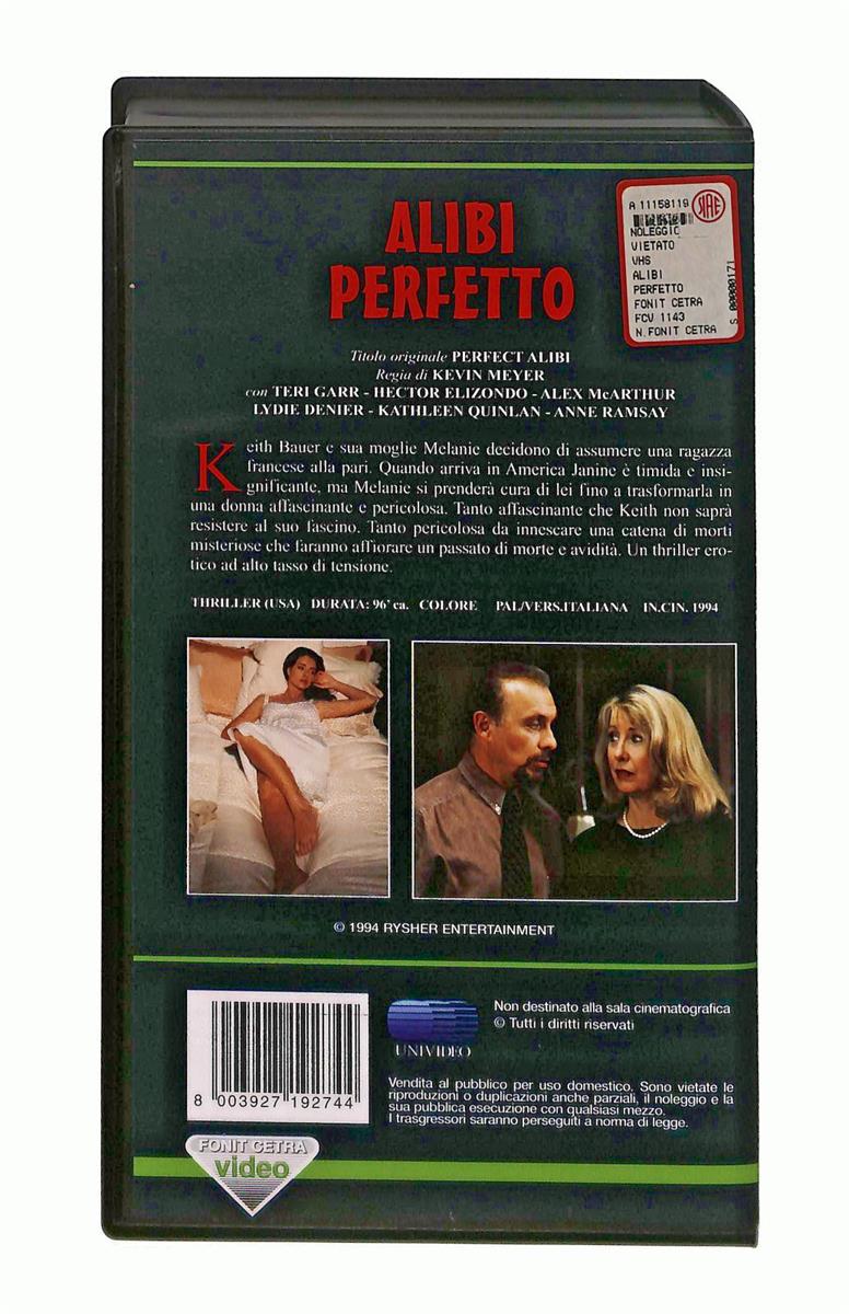 EBOND Alibi Perfetto Fonit Cetra Video VHS VH003779