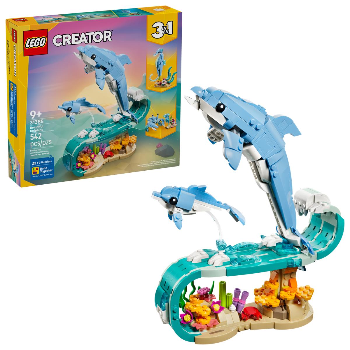 LEGO 31385 Animali marini: meravigliosi delfini