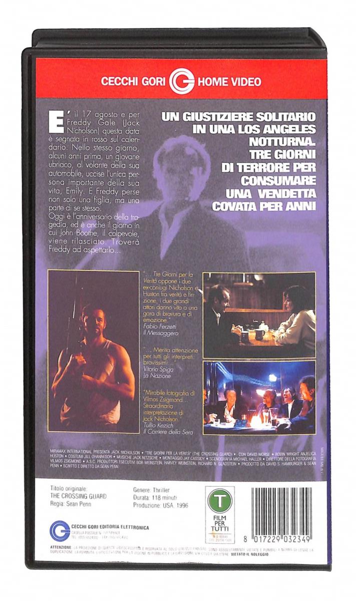 EBOND 3 Giorni Per La Verita Cecchi Gori Home Video VHS VH004387