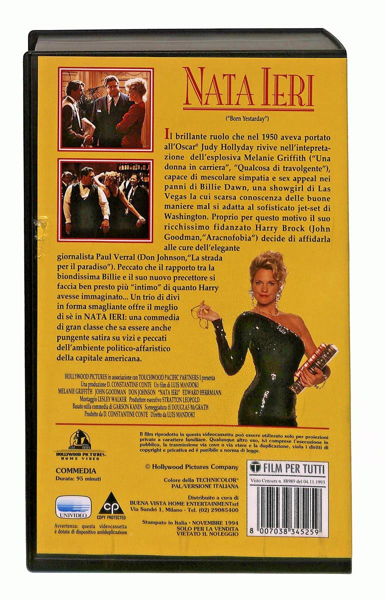 EBOND Nata Ieri Hollywood Pictures Home Video VHS VH003566