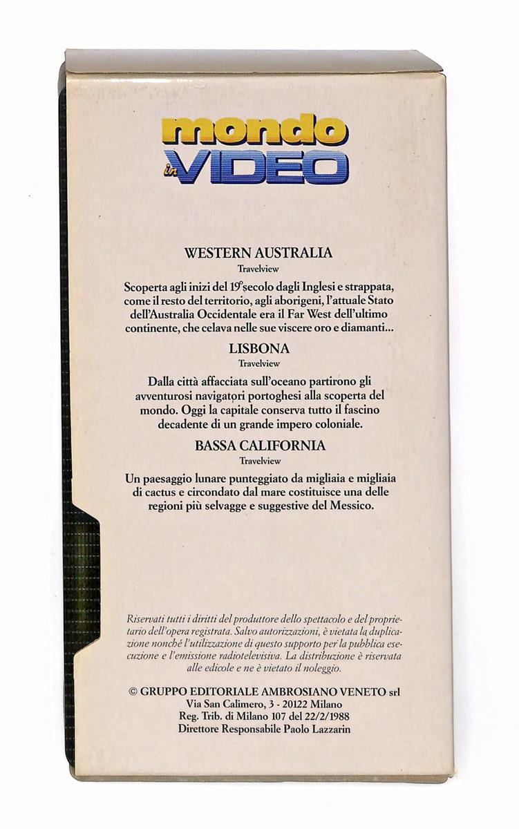 EBOND Western Australia Lisbona Mondo In Video N 25 VHS VH002613