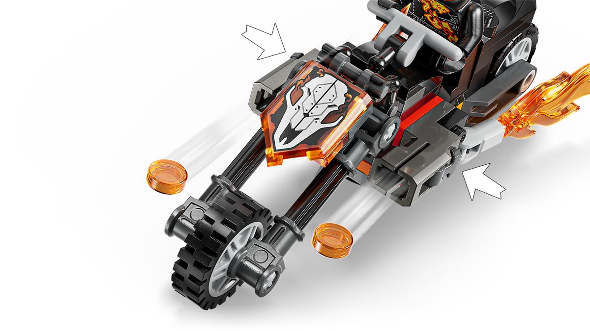 LEGO 76335 Spider-Man vs. Ghost Rider in motocicletta