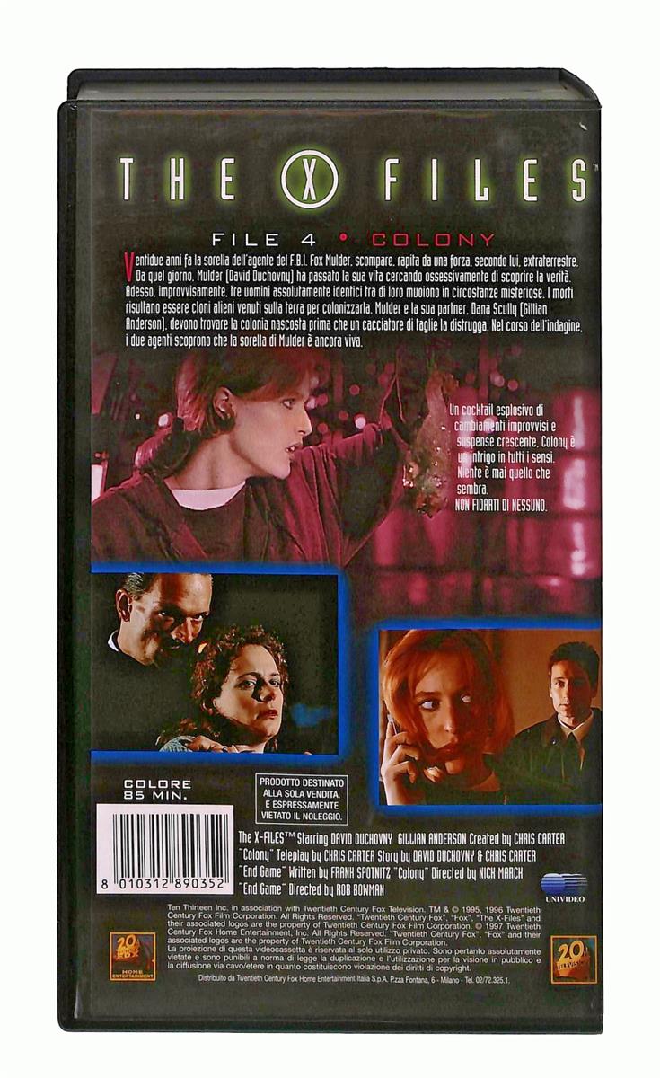 EBOND The x Files File 4 Colony VHS VH004825