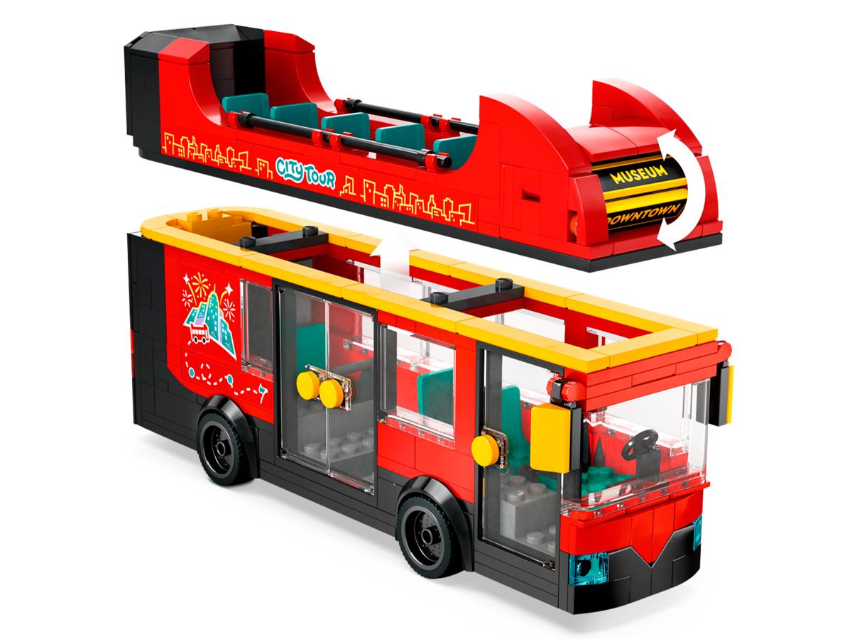 LEGO 60407 Autobus turistico rosso a due piani