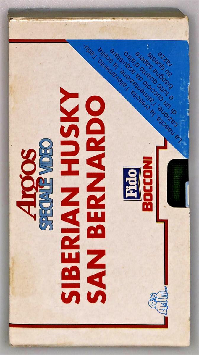 EBOND Siberian Husky San Bernardo Argos Speciale Video Fido Bocconi VHS VH004633