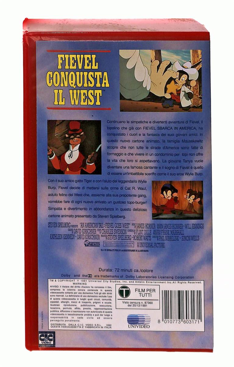 EBOND Fievel Conquista Il West Universal Cic VHS VH003515