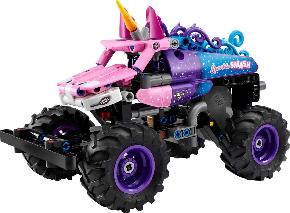 LEGO 42220 Monster Jam™ Sparkle Smash™ a retrocarica