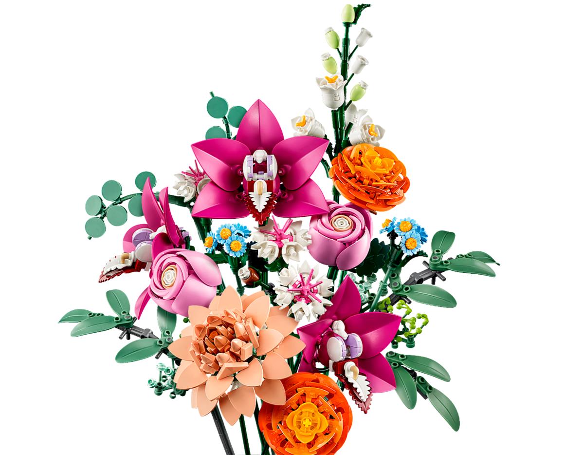 LEGO 10342 The Botanical Collection Bouquet di fiori rosa