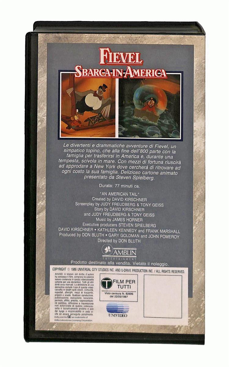 EBOND Fievel Sbarca In America Universal Cic VHS VH005465