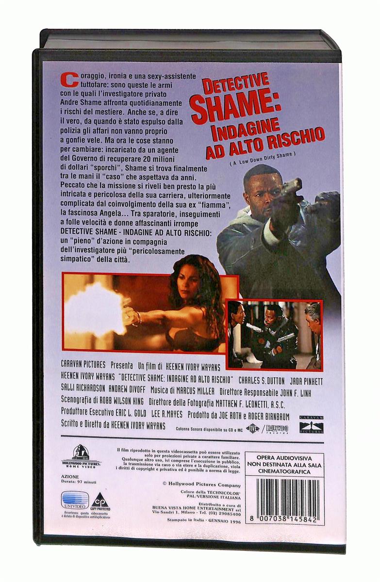 EBOND Detective Shame Indagine Ad Alto Rischio Hollywood Pictures VHS VH003563