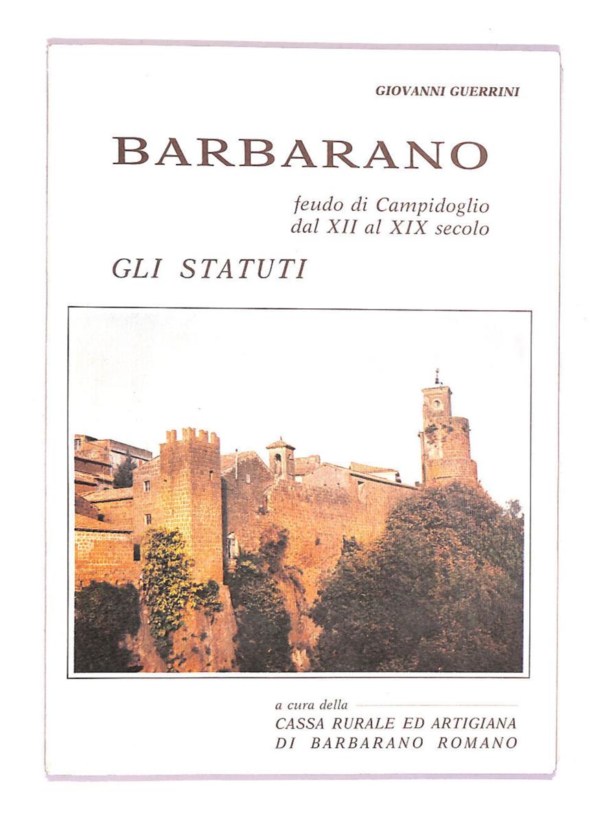 EBOND Barbarano Romano - Gli Statuti Libro LI008007