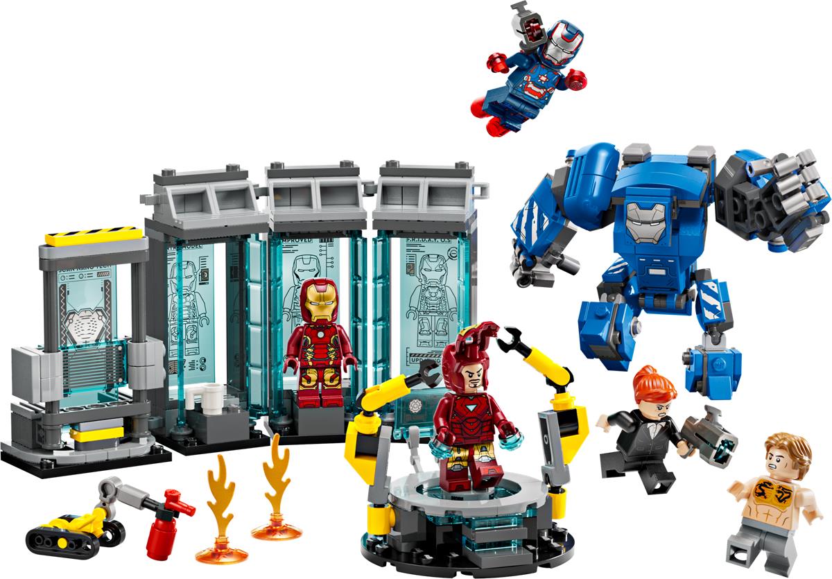 LEGO 76315 Laboratorio di Iron Man: Sala delle Armature
