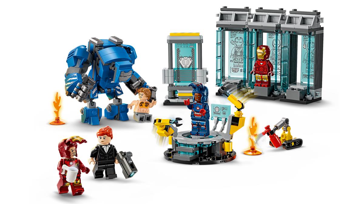 LEGO 76315 Laboratorio di Iron Man: Sala delle Armature