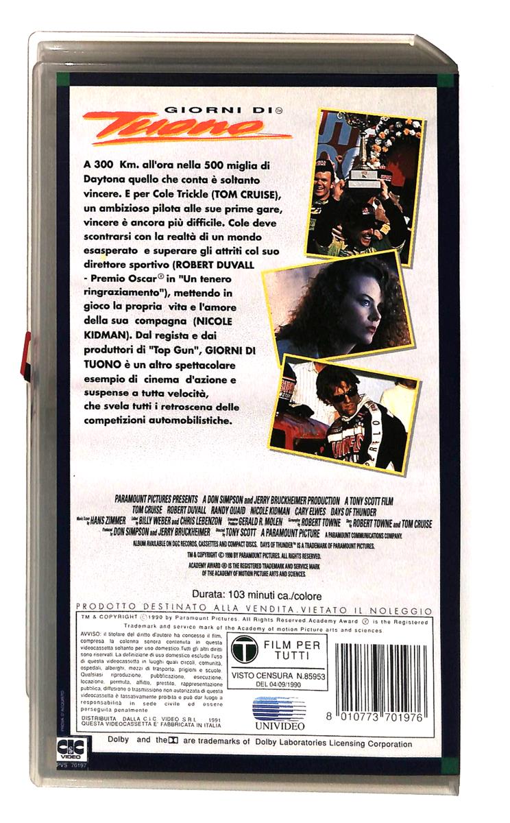 EBOND Giorni Di Tuono Paramount Cic VHS VH003338