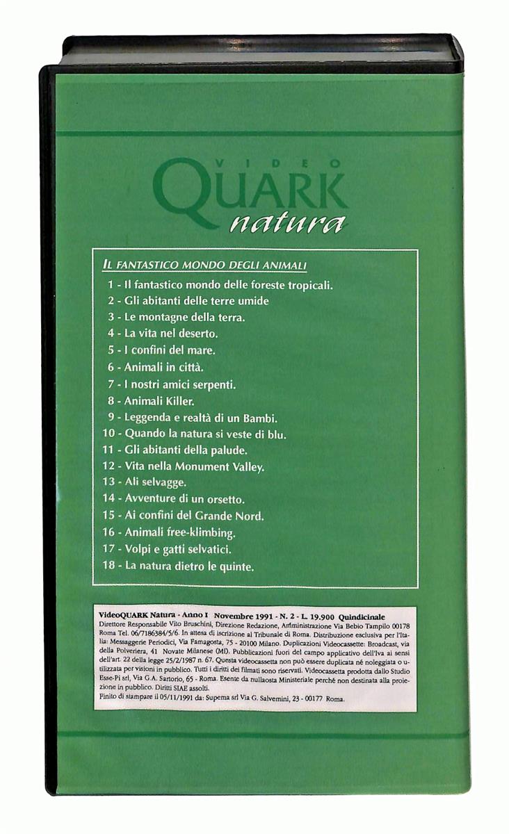 EBOND Video Quark Natura N 2 Gli Abitanti Delle Terre Umide VHS VH005021
