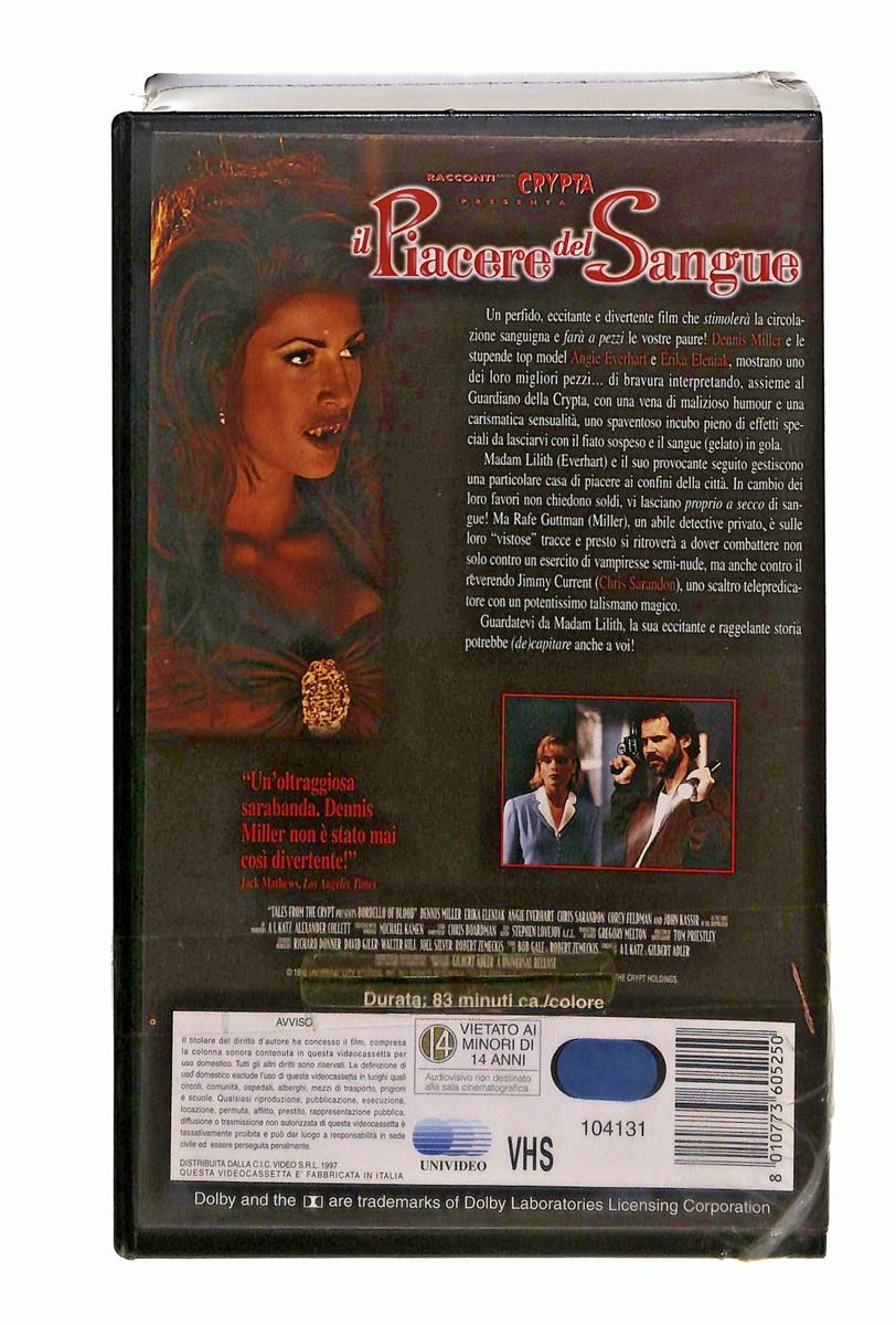 EBOND Il Piacere Del Sangue Universal Cic VHS VH005009