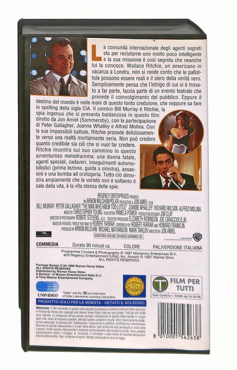 EBOND L Uomo Che Sapeva Troppo Poco Wb VHS VH004209