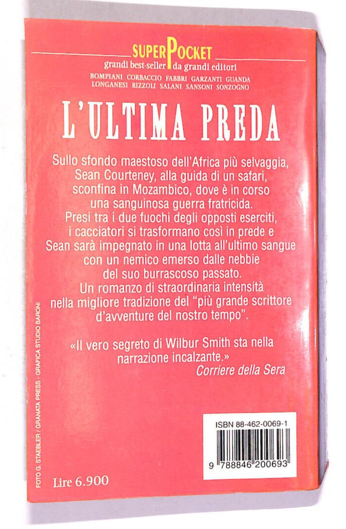 EBOND L'ultima Preda Di Wilbur Smith Libro LI014811