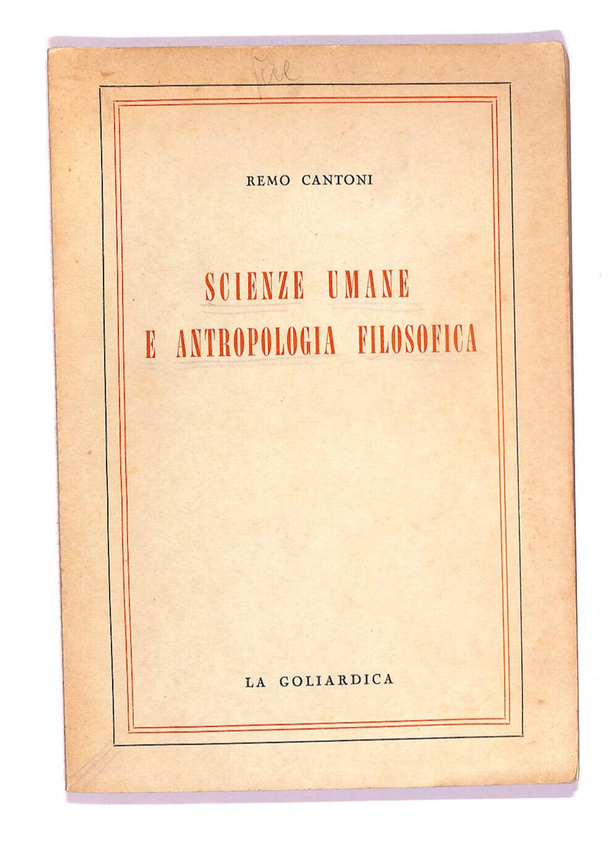 EBOND Scienze Umane e Antropologia Filosofica Libro LI008451