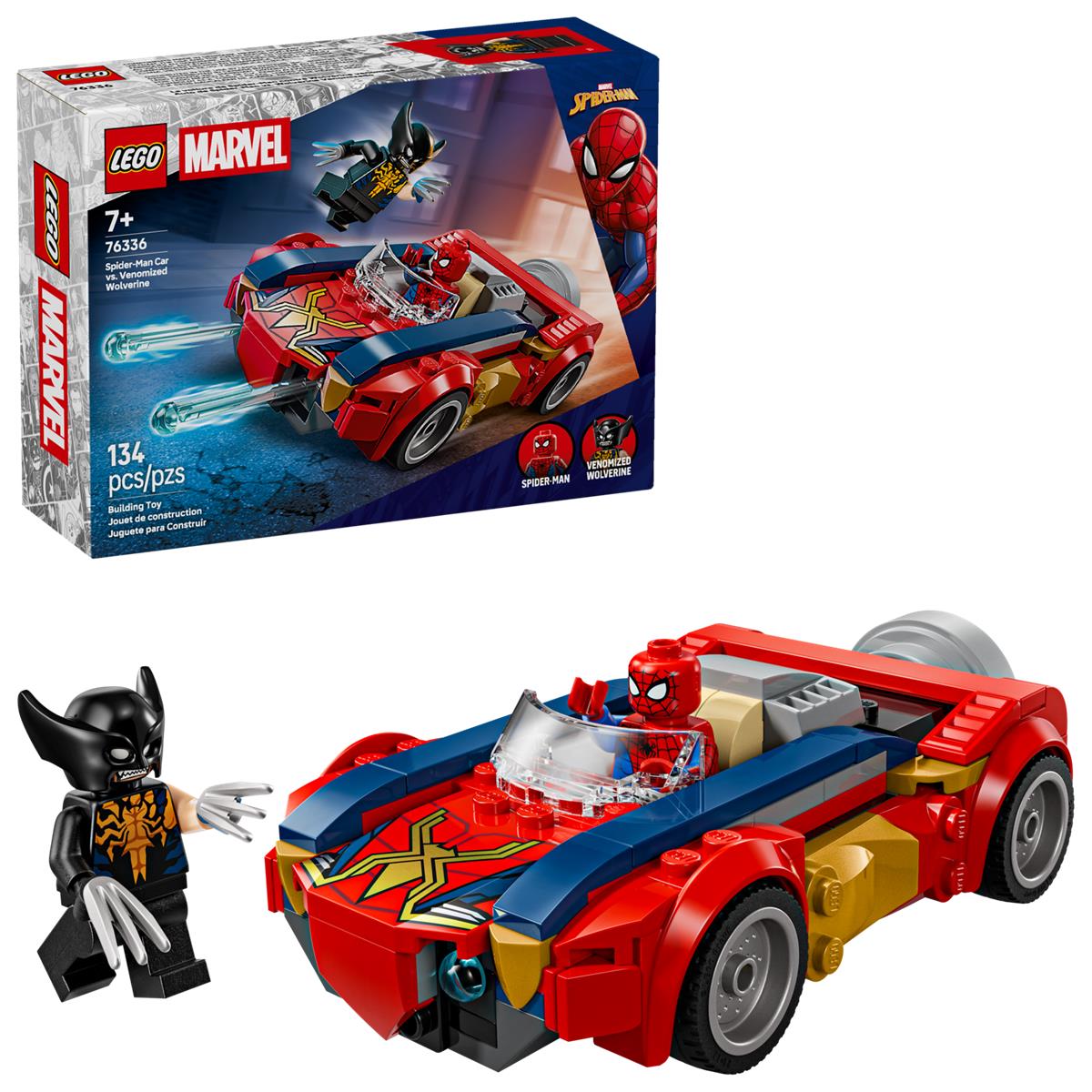 LEGO 76336 Auto di Spider-Man vs. Venomized Wolverine