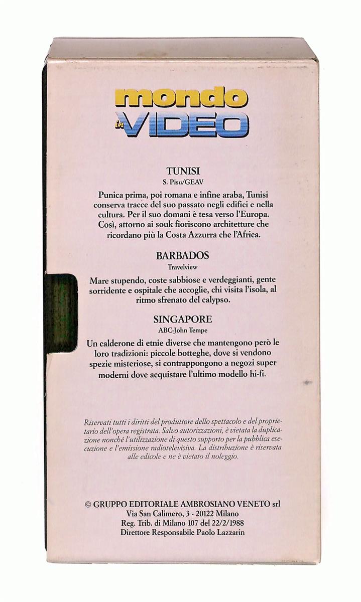 EBOND Tunisi Barbados Singapore Mondo In Video N 28 VHS VH002659