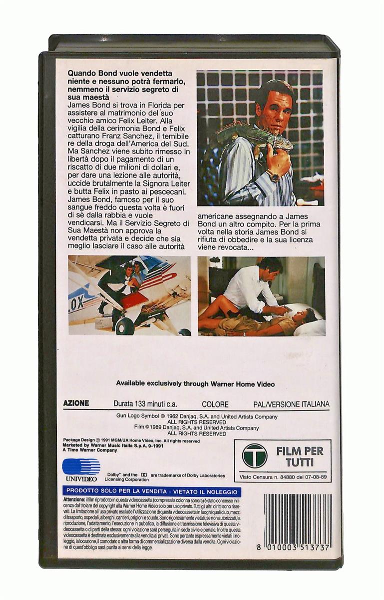EBOND 007 Vendetta Privata James Bond Mgm Ua VHS VH002266