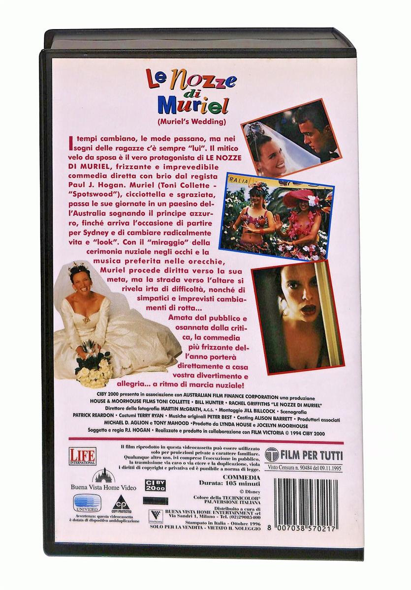 EBOND Le Nozze Di Muriel Buena Vista Home Video VHS VH003551