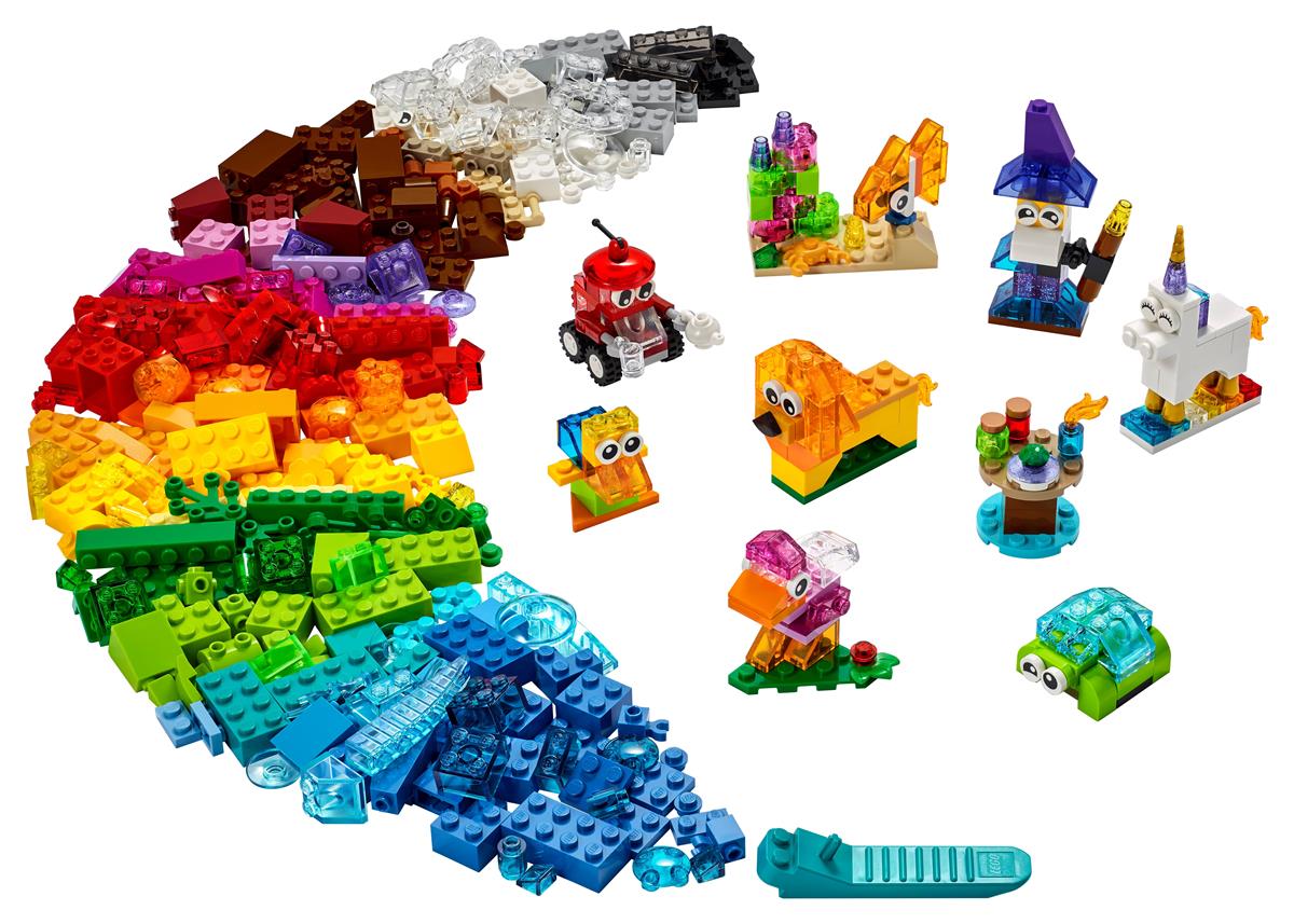 LEGO 11013 CLASSIC Mattoncini trasparente