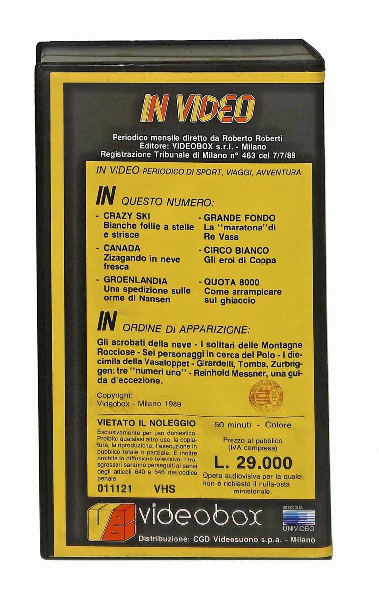 EBOND In Video 2 Speciale Effetto Neve Videobox VHS VH003884