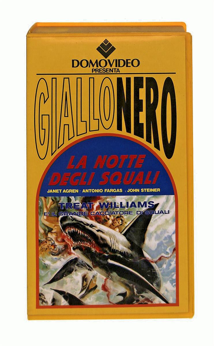 EBOND La Notte Degli Squali Giallonero Domovideo VHS VH002431