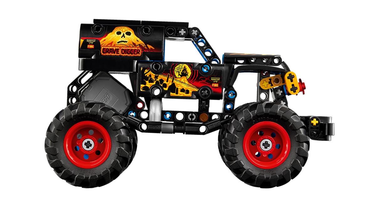 LEGO 42219 Monster Jam™ Grave Digger™ Fuoco e Ghiaccio
