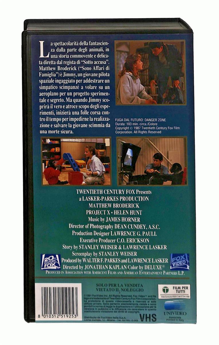 EBOND Fuga Dal Futuro Danger Zone Fox VHS VH004758