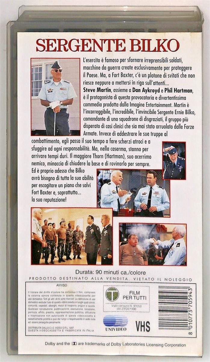 EBOND Sergente Bilko Universal Cic VHS VH005504