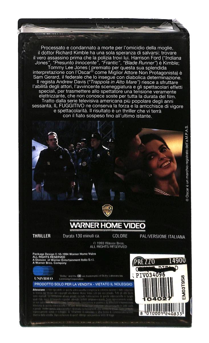 EBOND Il Fuggitivo Gli Scudi Wb VHS VH004214