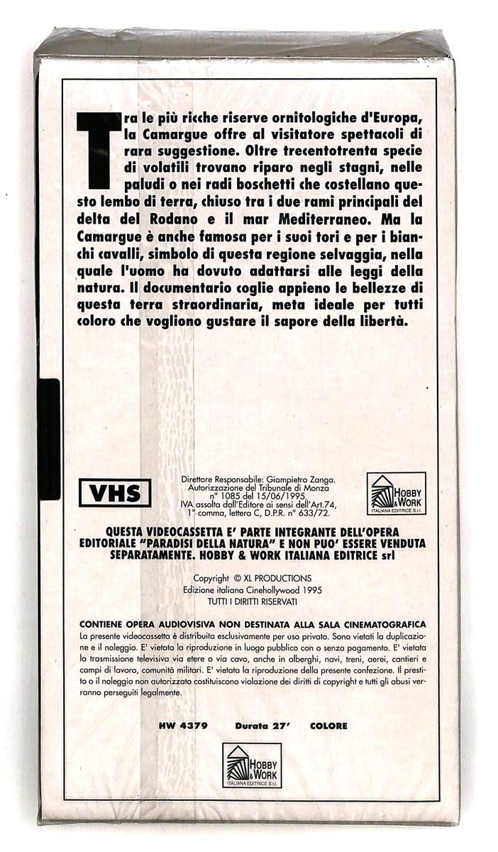 EBOND Paradisi Natura Il Parco Regionale Della Camargue Editoriale VHS VH005436