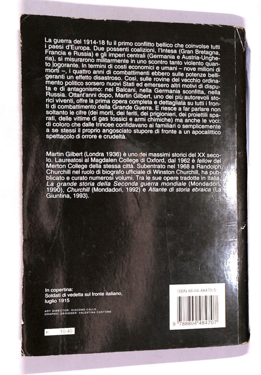 EBOND La Grande Storia Della Prima Guerra Mondiale Libro LI011261