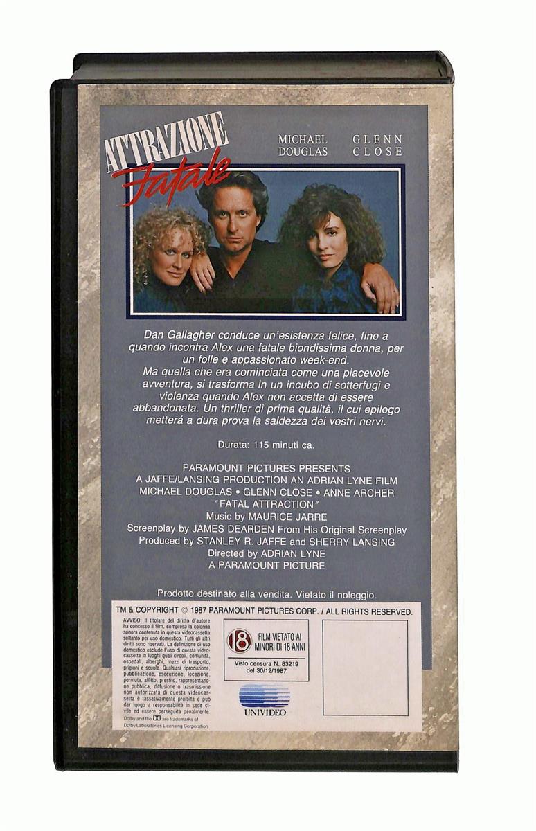 EBOND Attrazione Fatale Paramount Cic VHS VH005006