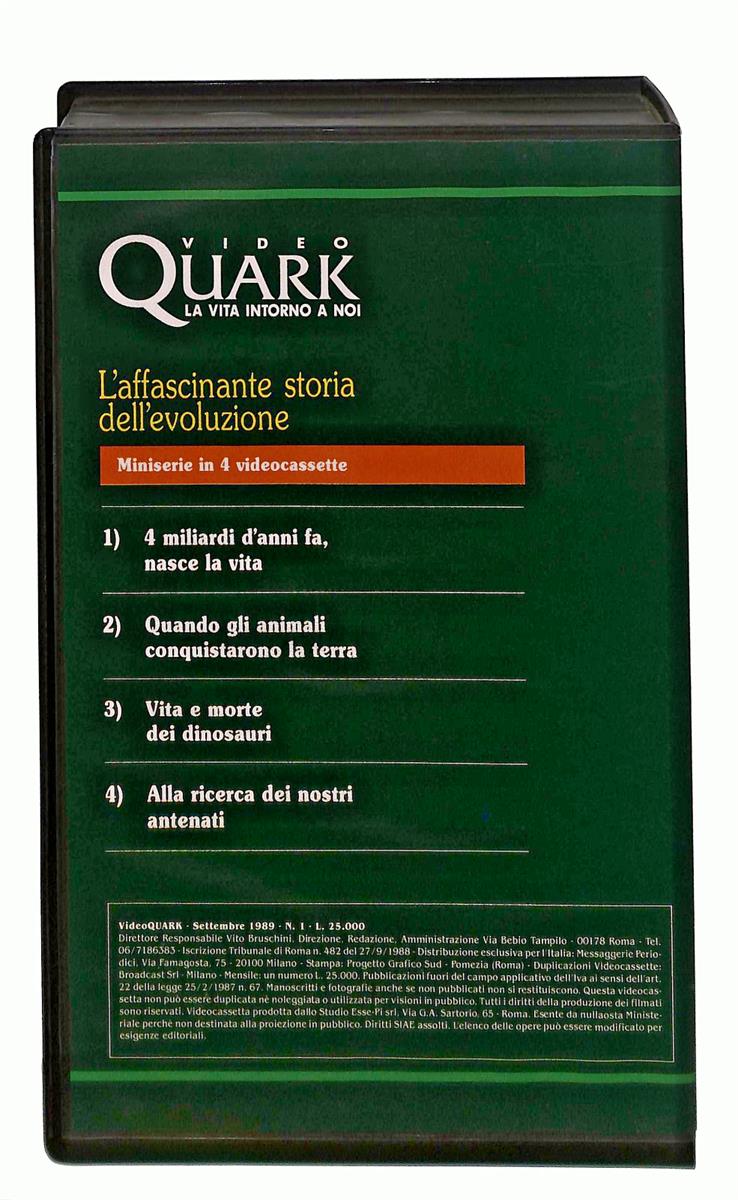 EBOND Video Quark La Vita Intorno a Noi N 1 Laservision VHS VH002870