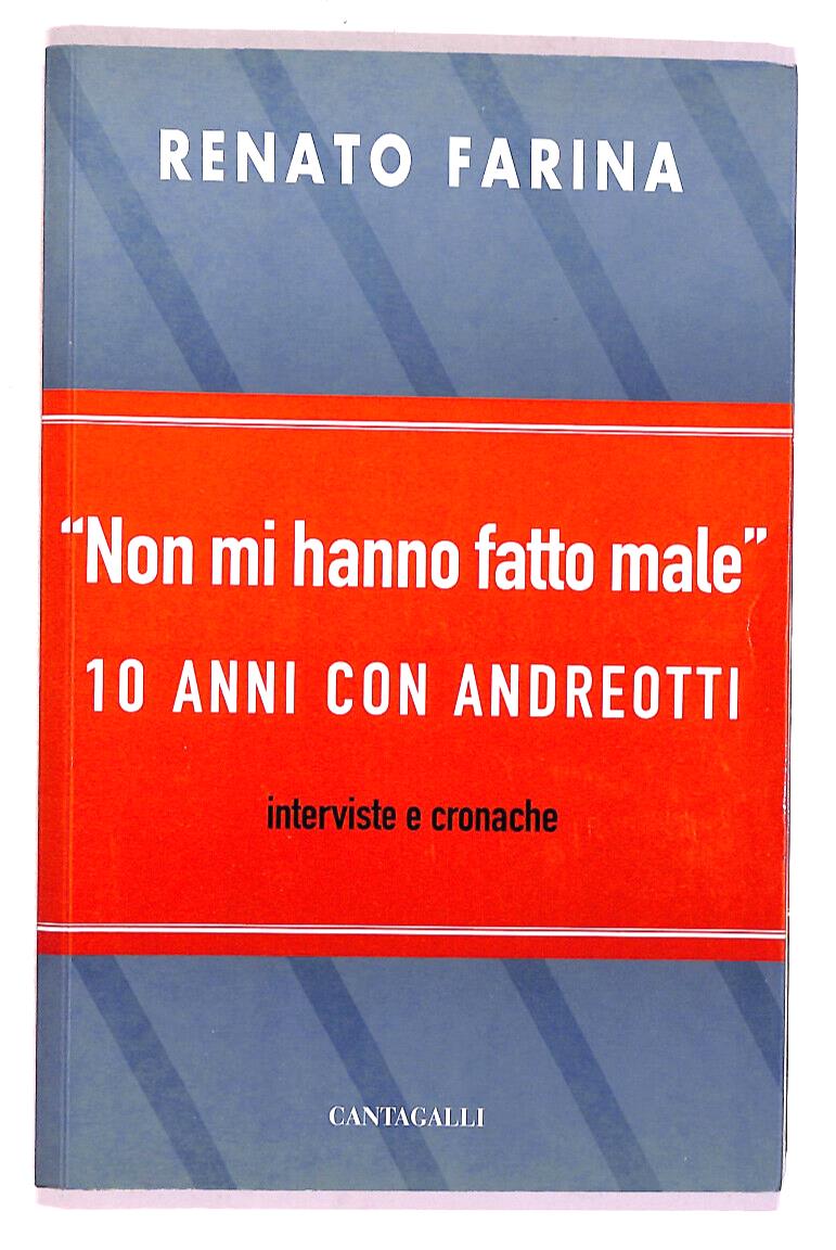 EBOND Non Mi Hanno Fatto Male -10 Anni Con Andreotti Di R. Farina Libro LI019156