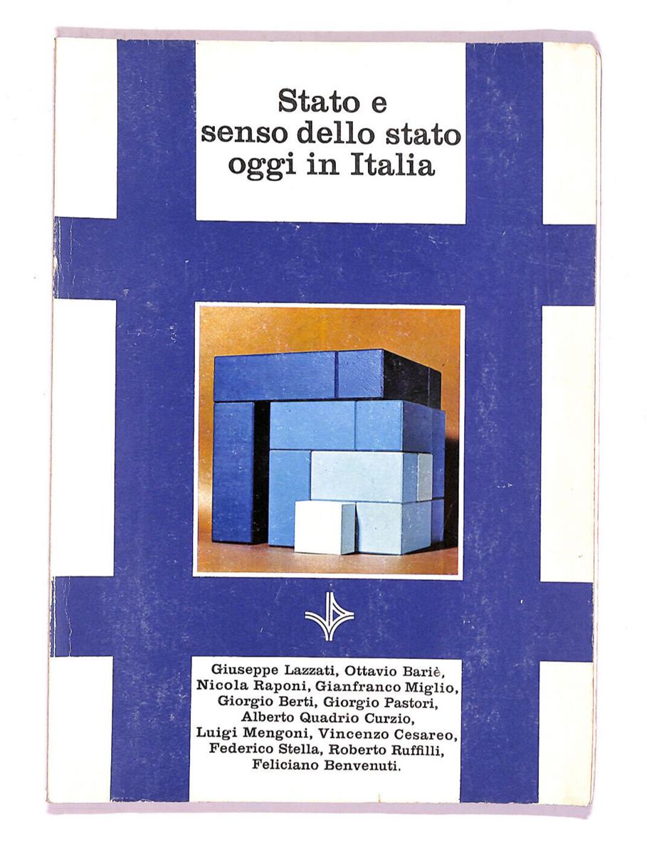 EBOND Stato e Senso Dello Stato Oggi In Italia Libro LI007161