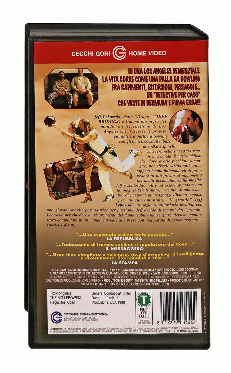 EBOND Il Grande Lebonski Cecchi Gori VHS VH003168