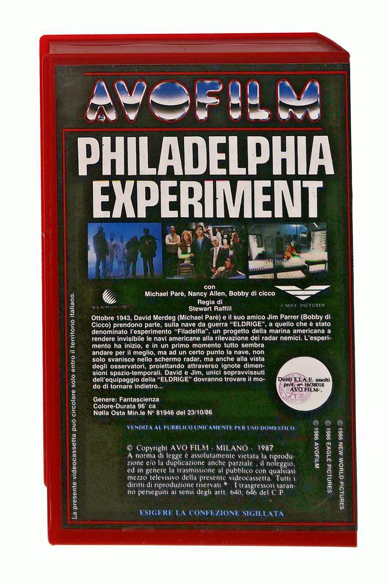 EBOND Philadelphia Experiment Avofilm VHS VH004134