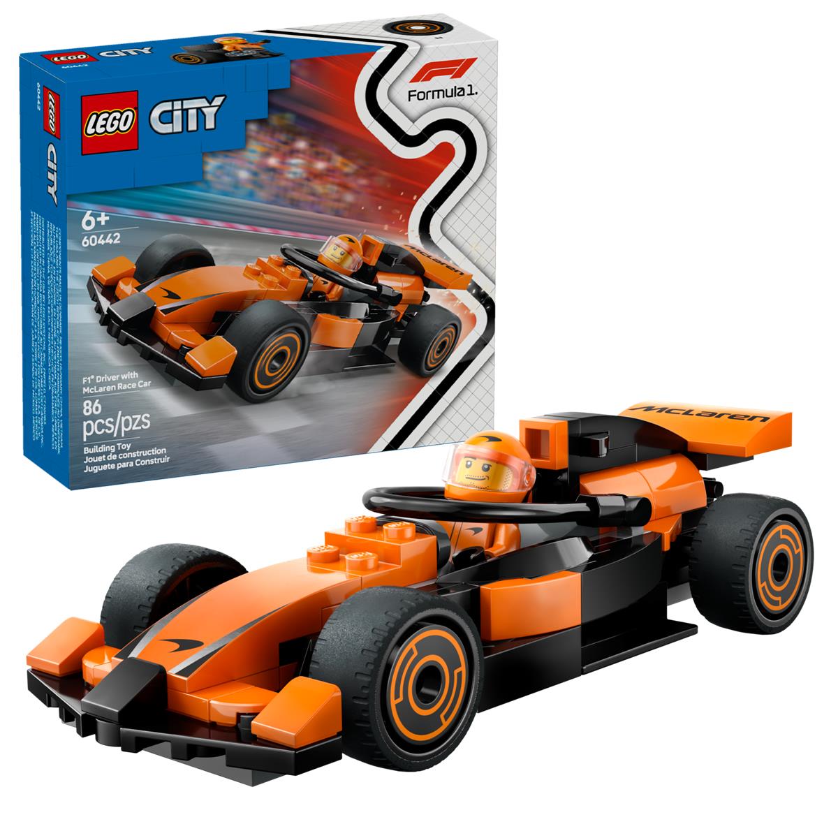 LEGO 60442 Pilota e monoposto McLaren F1®