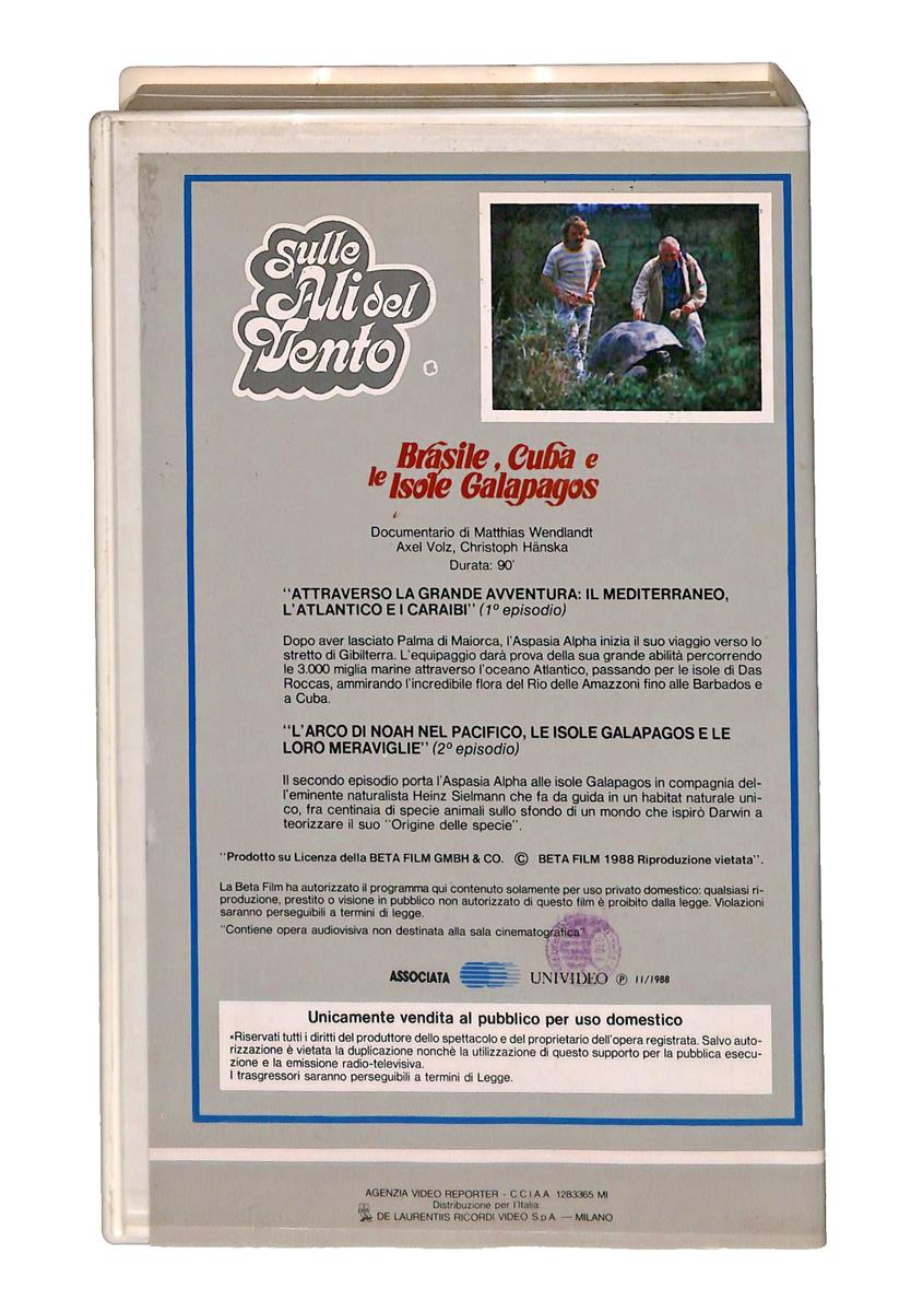 EBOND Brasile Cuba e Le Isole Galapagos Sulle Ali Del Vento VHS VH002861
