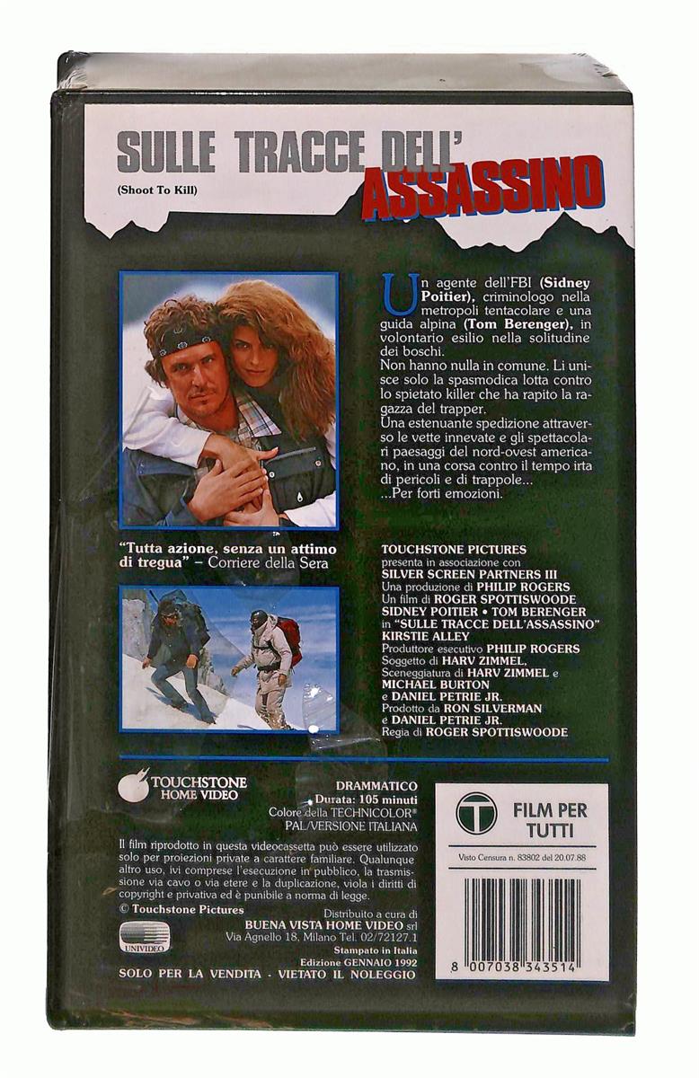EBOND Sulle Tracce Dell Assassino Touchstone VHS VH003865